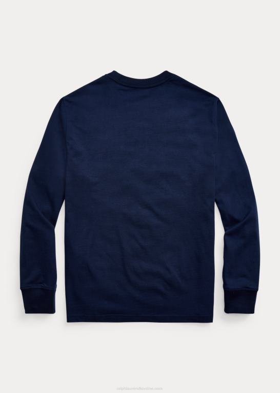 krydstogtflåde børn Ralph Lauren langærmet t-shirt i bomuldsjersey Z426B6286