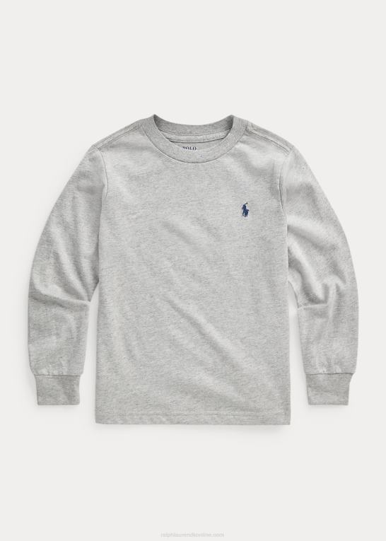 og over lyng børn Ralph Lauren langærmet t-shirt i bomuldsjersey Z426B5907