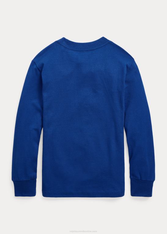 safir stjerne børn Ralph Lauren jersey langærmet t-shirt med logo Z426B6461