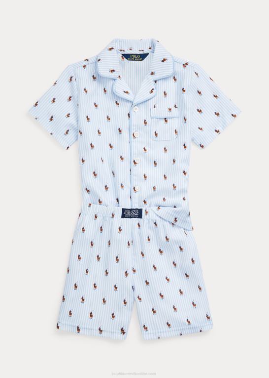 kontor blå børn Ralph Lauren polo pony twill sovesæt Z426B6388