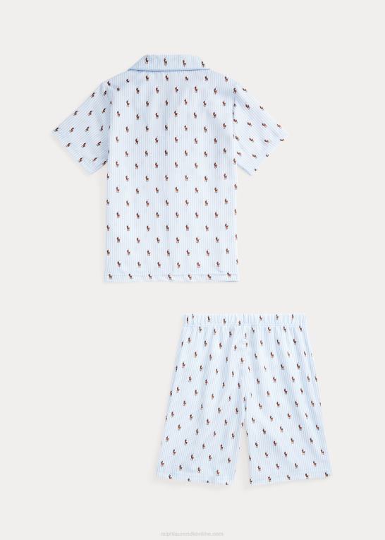 kontor blå børn Ralph Lauren polo pony twill sovesæt Z426B6394