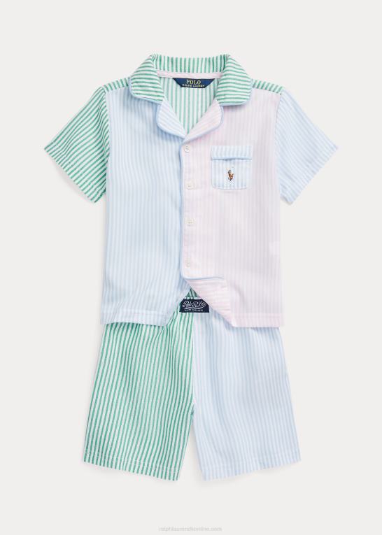 multi børn Ralph Lauren twill sjovt sovesæt Z426B6389