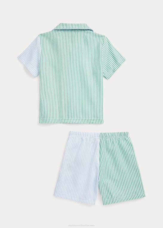 multi børn Ralph Lauren twill sjovt sovesæt Z426B6389