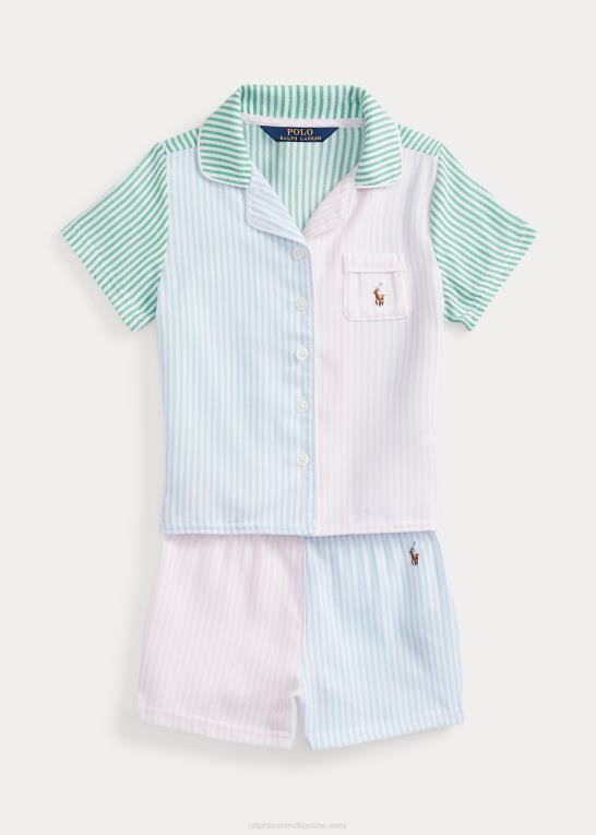 oxford multi børn Ralph Lauren twill sjovt sovesæt Z426B7310