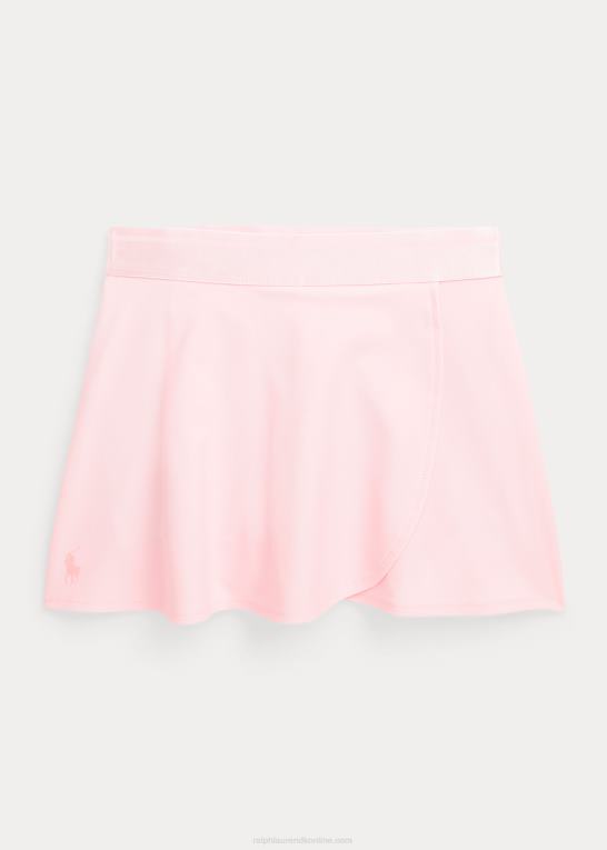 akacie lyserød børn Ralph Lauren ydeevne stretch wrap-effekt skort Z426B7430