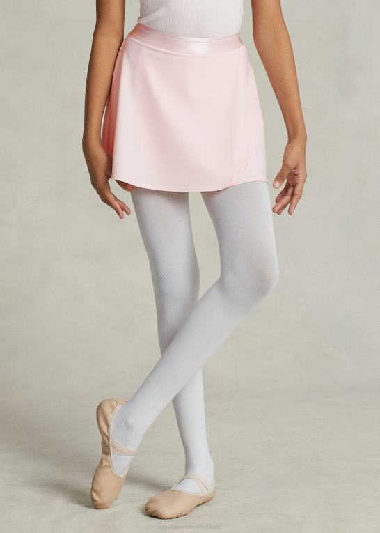 akacie lyserød børn Ralph Lauren ydeevne stretch wrap-effekt skort Z426B7498