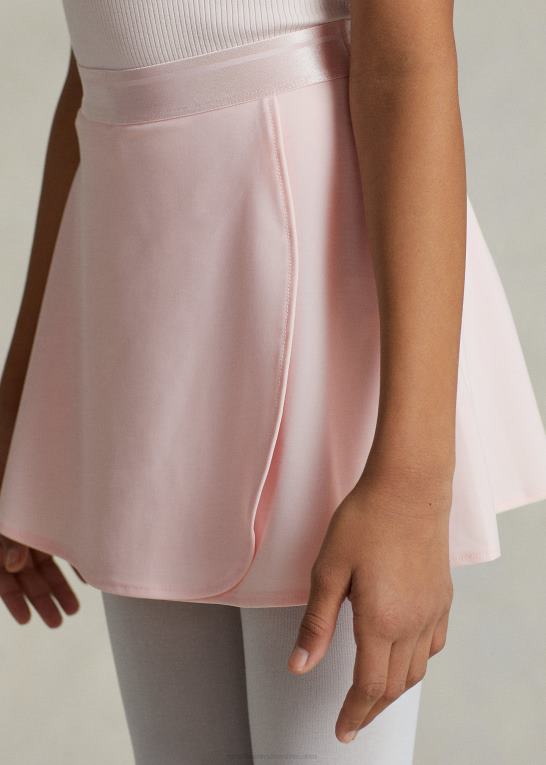 akacie lyserød børn Ralph Lauren ydeevne stretch wrap-effekt skort Z426B7498