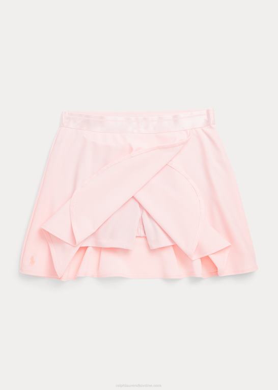 akacie lyserød børn Ralph Lauren ydeevne stretch wrap-effekt skort Z426B7498