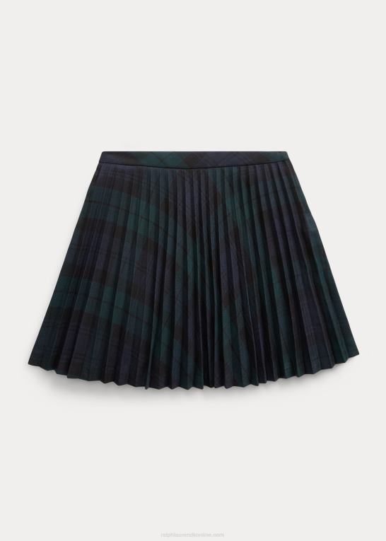 blackwatch tartan børn Ralph Lauren tartan plaid plisseret nederdel Z426B6890