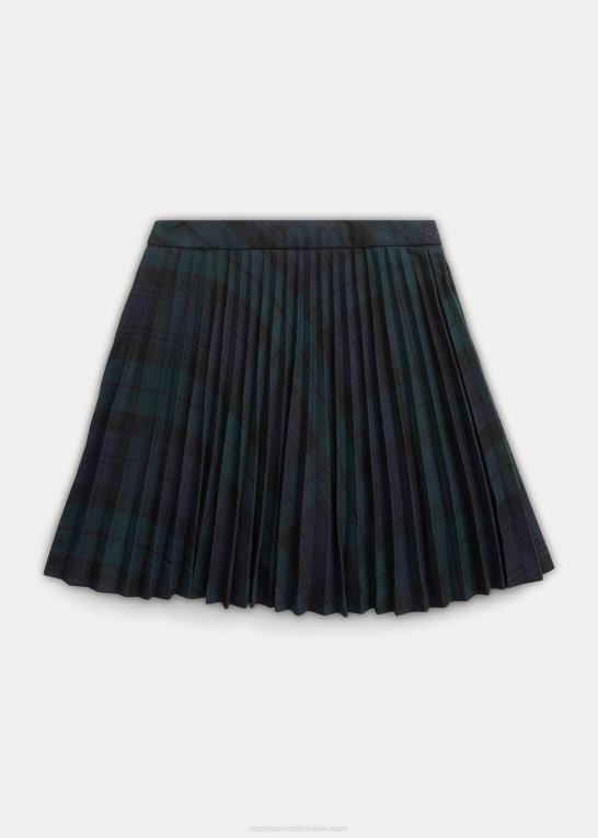 blackwatch tartan børn Ralph Lauren tartan plaid plisseret nederdel Z426B6890