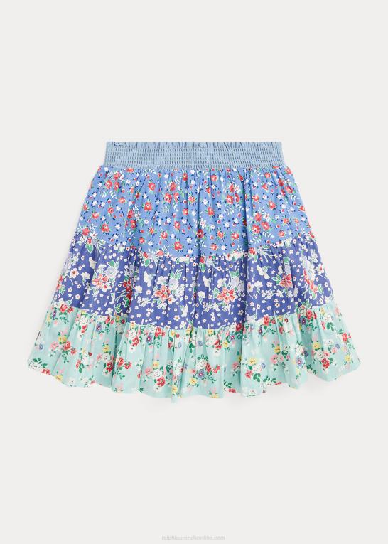 blomstret børn Ralph Lauren blomstret bomuldsnederdel Z426B7074