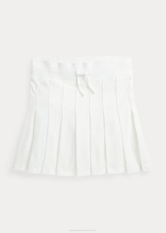 dækvask hvid børn Ralph Lauren plisseret mesh skort Z426B7065