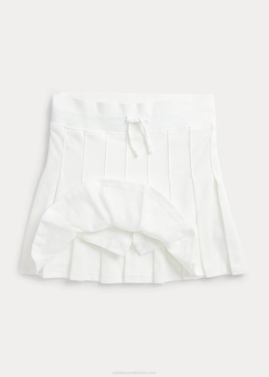 dækvask hvid børn Ralph Lauren plisseret mesh skort Z426B7065