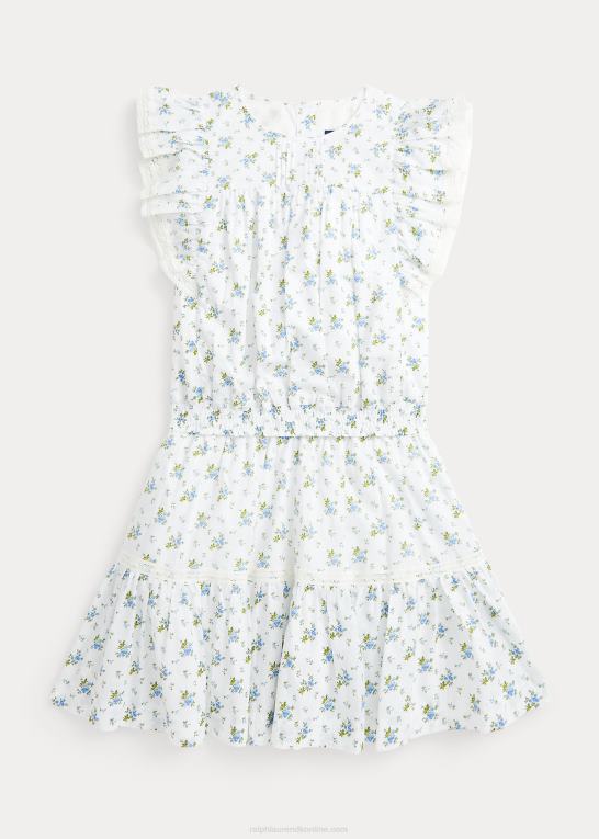 etta blomstret børn Ralph Lauren blomstret bomulds batist top & nederdel sæt Z426B7056