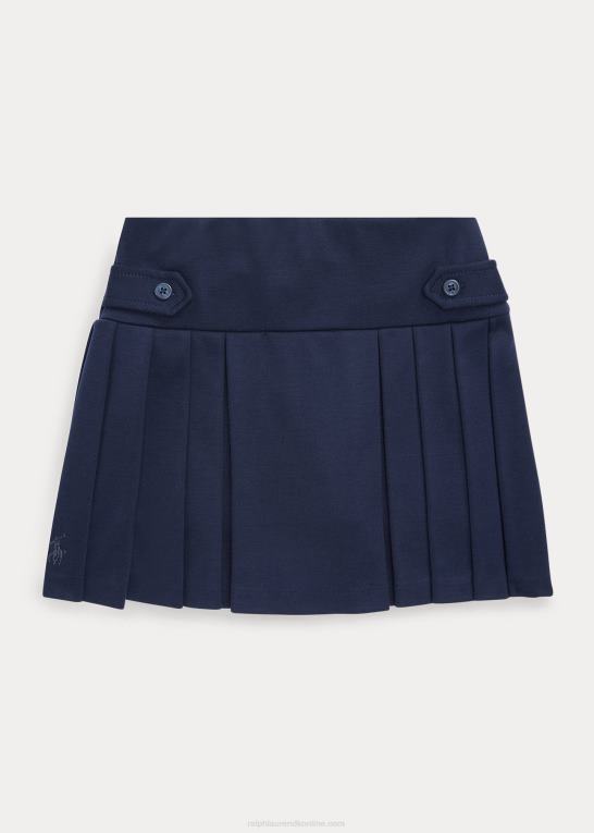 rl flåde børn Ralph Lauren plisseret ponte skort Z426B7048