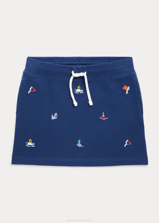 rustik marine børn Ralph Lauren nautisk fleece nederdel Z426B7367