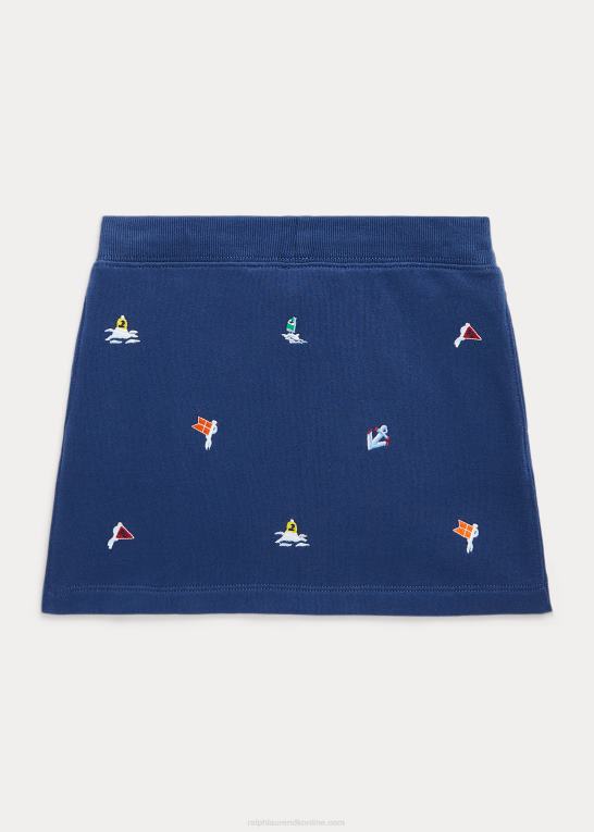 rustik marine børn Ralph Lauren nautisk fleece nederdel Z426B7367
