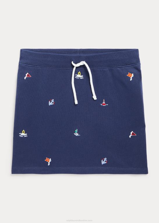 rustik marine børn Ralph Lauren nautisk fleece nederdel Z426B7486