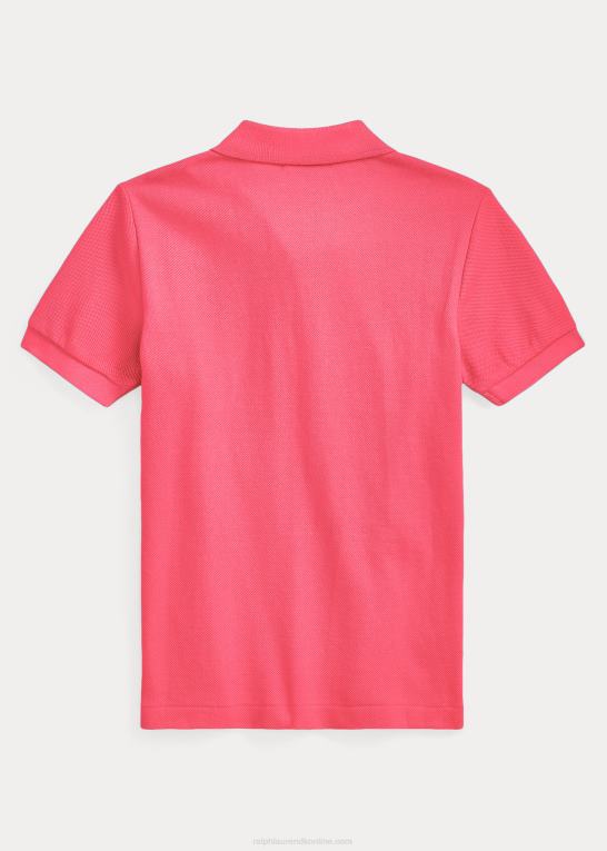 Hot pink børn Ralph Lauren den ikoniske mesh poloshirt Z426B5702