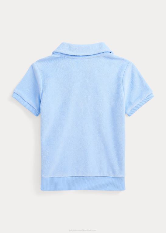 baby Blå børn Ralph Lauren kortærmet frotté poloshirt Z426B6835