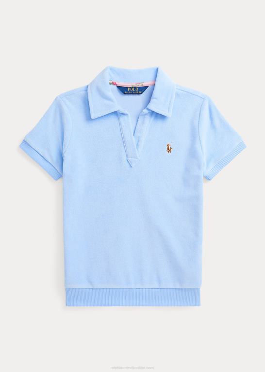 baby Blå børn Ralph Lauren kortærmet frotté poloshirt Z426B7063