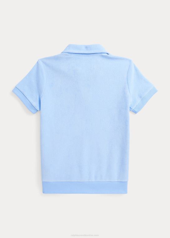 baby Blå børn Ralph Lauren kortærmet frotté poloshirt Z426B7063