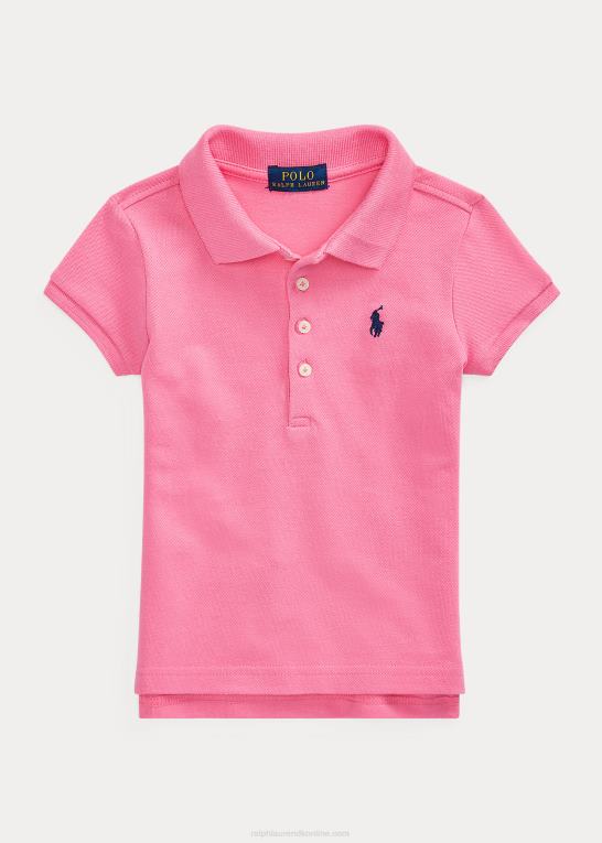 baja pink børn Ralph Lauren stræk bomulds mesh poloshirt Z426B6785