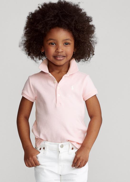 bristol pink børn Ralph Lauren stræk bomulds mesh poloshirt Z426B6784