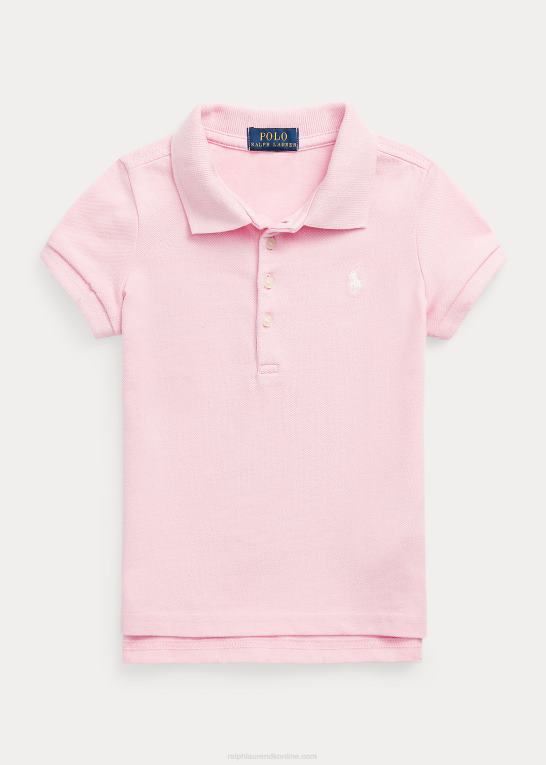 bristol pink børn Ralph Lauren stræk bomulds mesh poloshirt Z426B6784