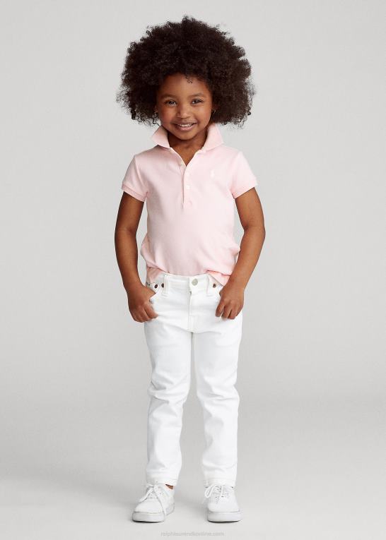 bristol pink børn Ralph Lauren stræk bomulds mesh poloshirt Z426B6784