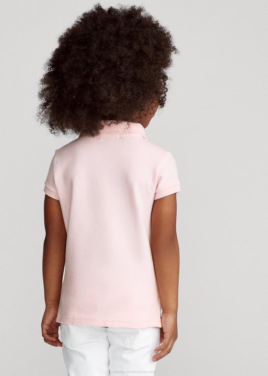 bristol pink børn Ralph Lauren stræk bomulds mesh poloshirt Z426B6784