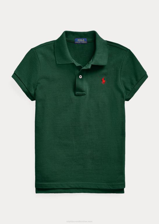 college grøn børn Ralph Lauren bomulds mesh poloshirt Z426B6986