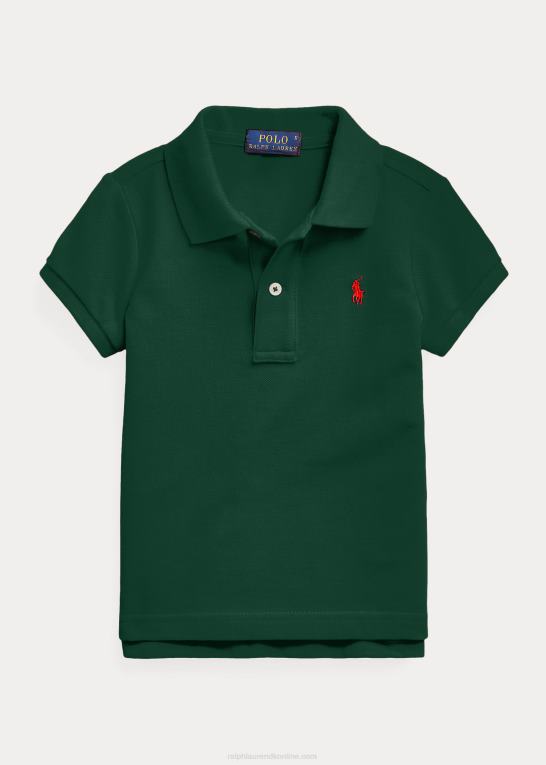 college grøn lyng børn Ralph Lauren bomulds mesh poloshirt Z426B6749