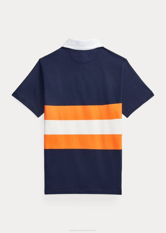 cruise navy multi børn Ralph Lauren stribet kortærmet rugbyskjorte i bomuld Z426B6132