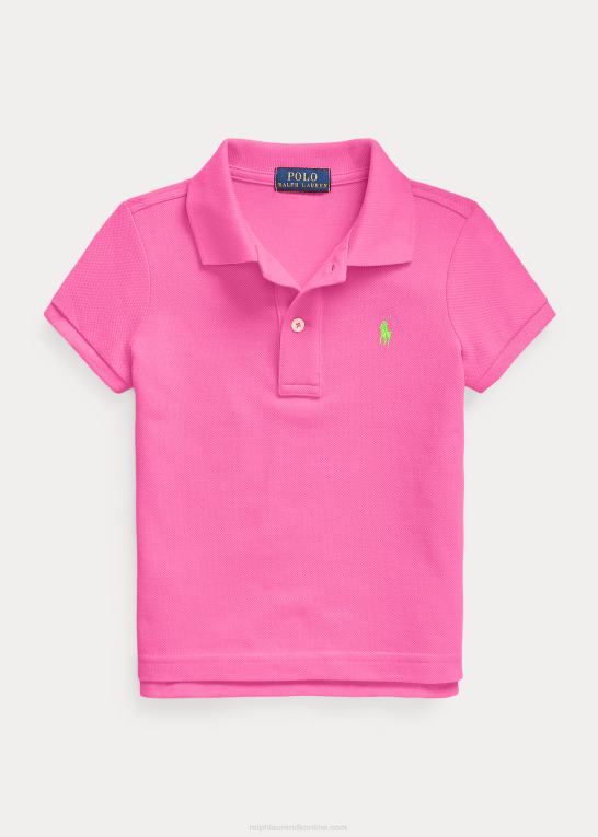 dalia pink børn Ralph Lauren bomulds mesh poloshirt Z426B6755