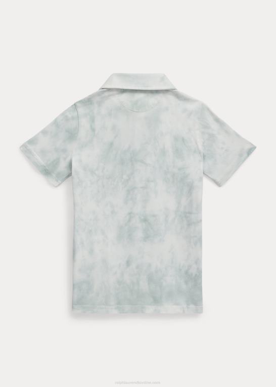 falmet mynte børn Ralph Lauren poloshirt i vasket bomuldsjersey Z426B5732