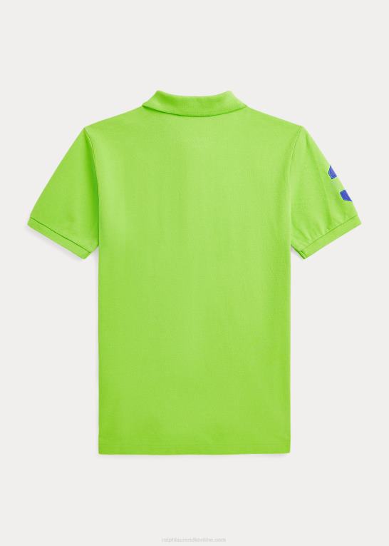 galakse grøn børn Ralph Lauren klassisk pasform stor pony mesh poloshirt Z426B6627