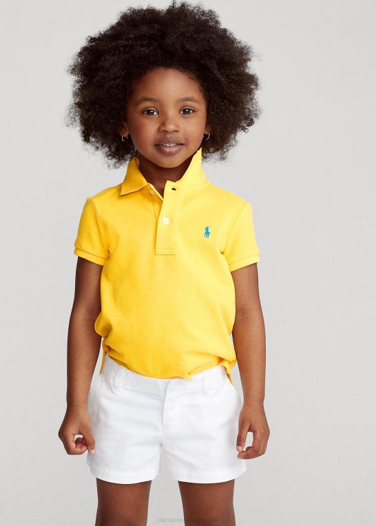 gulfinnet børn Ralph Lauren bomulds mesh poloshirt Z426B6746