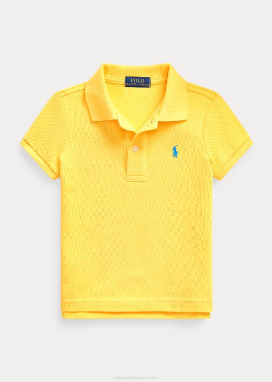 gulfinnet børn Ralph Lauren bomulds mesh poloshirt Z426B6746