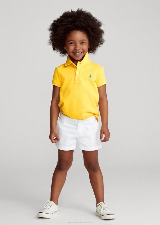 gulfinnet børn Ralph Lauren bomulds mesh poloshirt Z426B6746