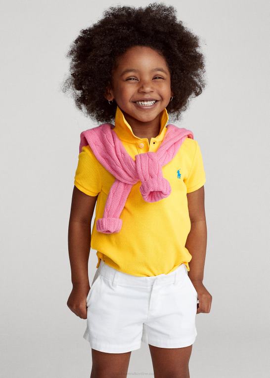 gulfinnet børn Ralph Lauren bomulds mesh poloshirt Z426B6746