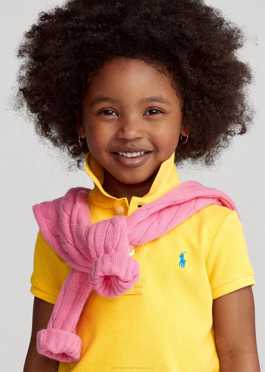 gulfinnet børn Ralph Lauren bomulds mesh poloshirt Z426B6746