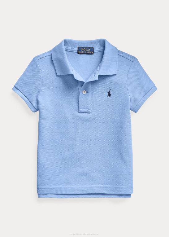 havneø blå børn Ralph Lauren bomulds mesh poloshirt Z426B6738