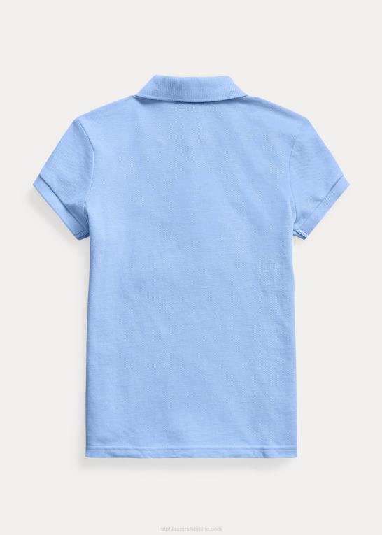 havneø blå børn Ralph Lauren bomulds mesh poloshirt Z426B6990