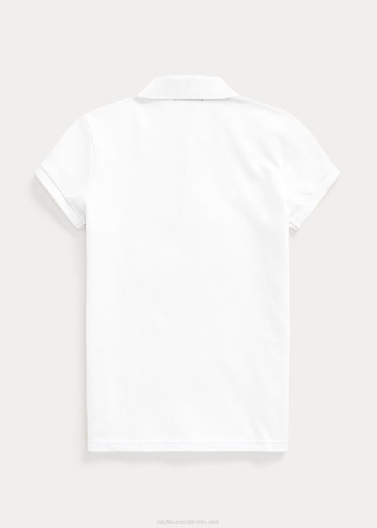 hvid børn Ralph Lauren bomulds mesh poloshirt Z426B6995