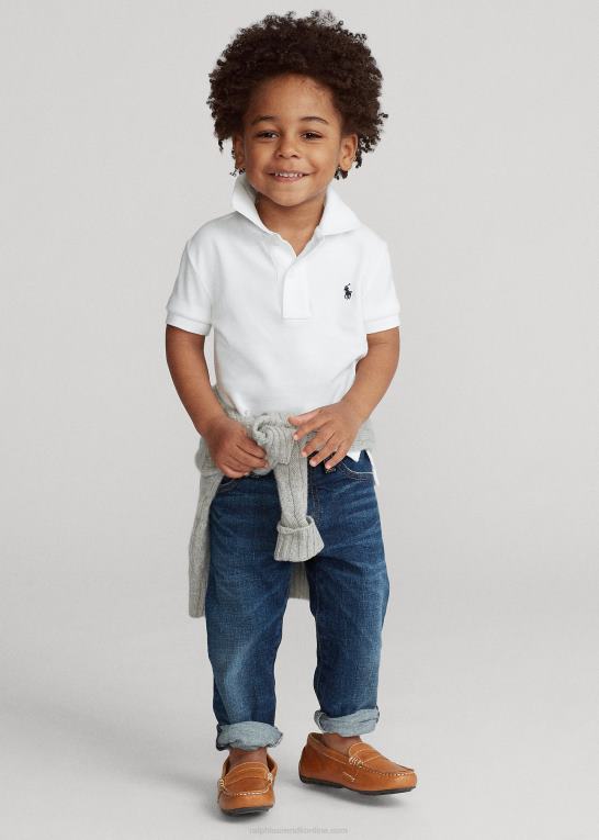 hvid børn Ralph Lauren den ikoniske mesh poloshirt Z426B5690
