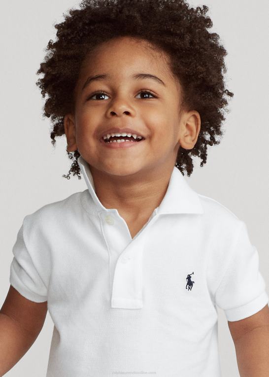 hvid børn Ralph Lauren den ikoniske mesh poloshirt Z426B5690