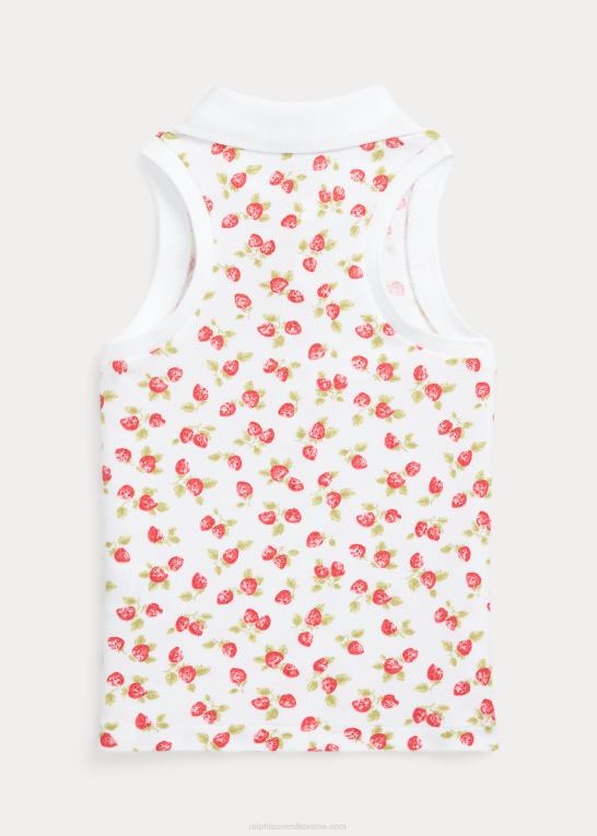 jordbær print børn Ralph Lauren strawberry mesh ærmeløs poloshirt Z426B6821