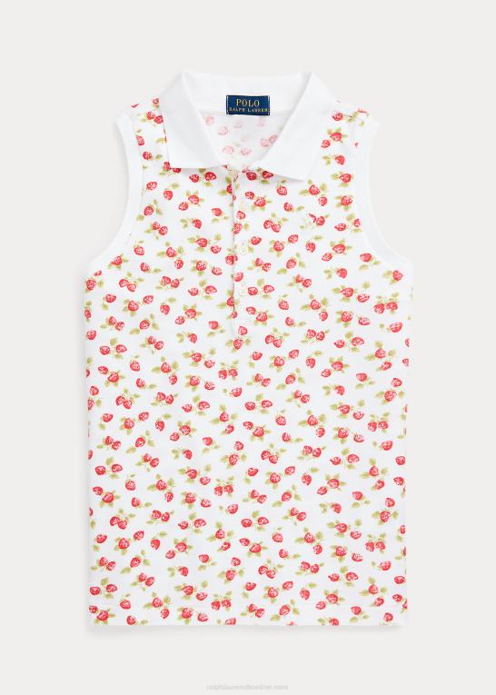 jordbær print børn Ralph Lauren strawberry mesh ærmeløs poloshirt Z426B7077