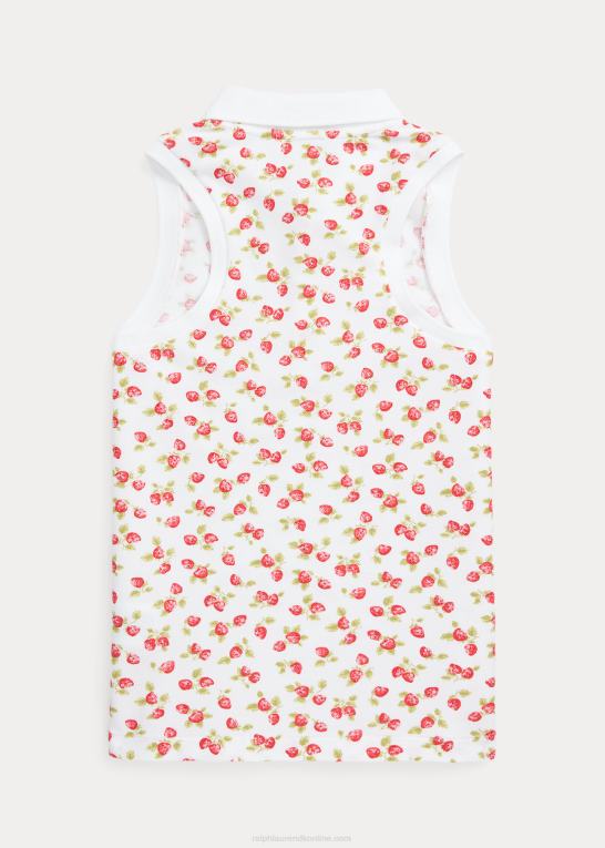 jordbær print børn Ralph Lauren strawberry mesh ærmeløs poloshirt Z426B7077